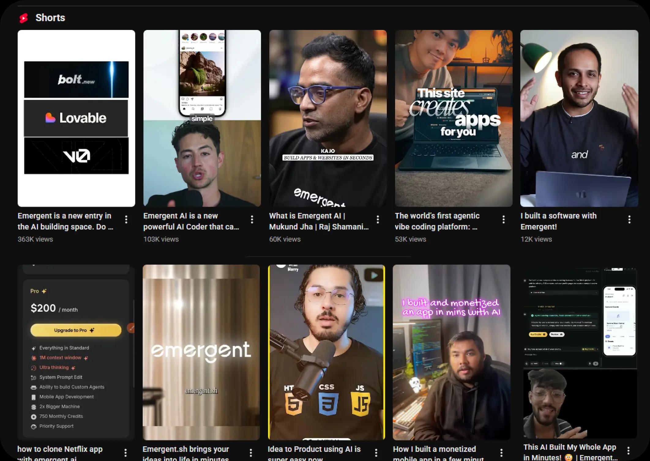 Emergent preview