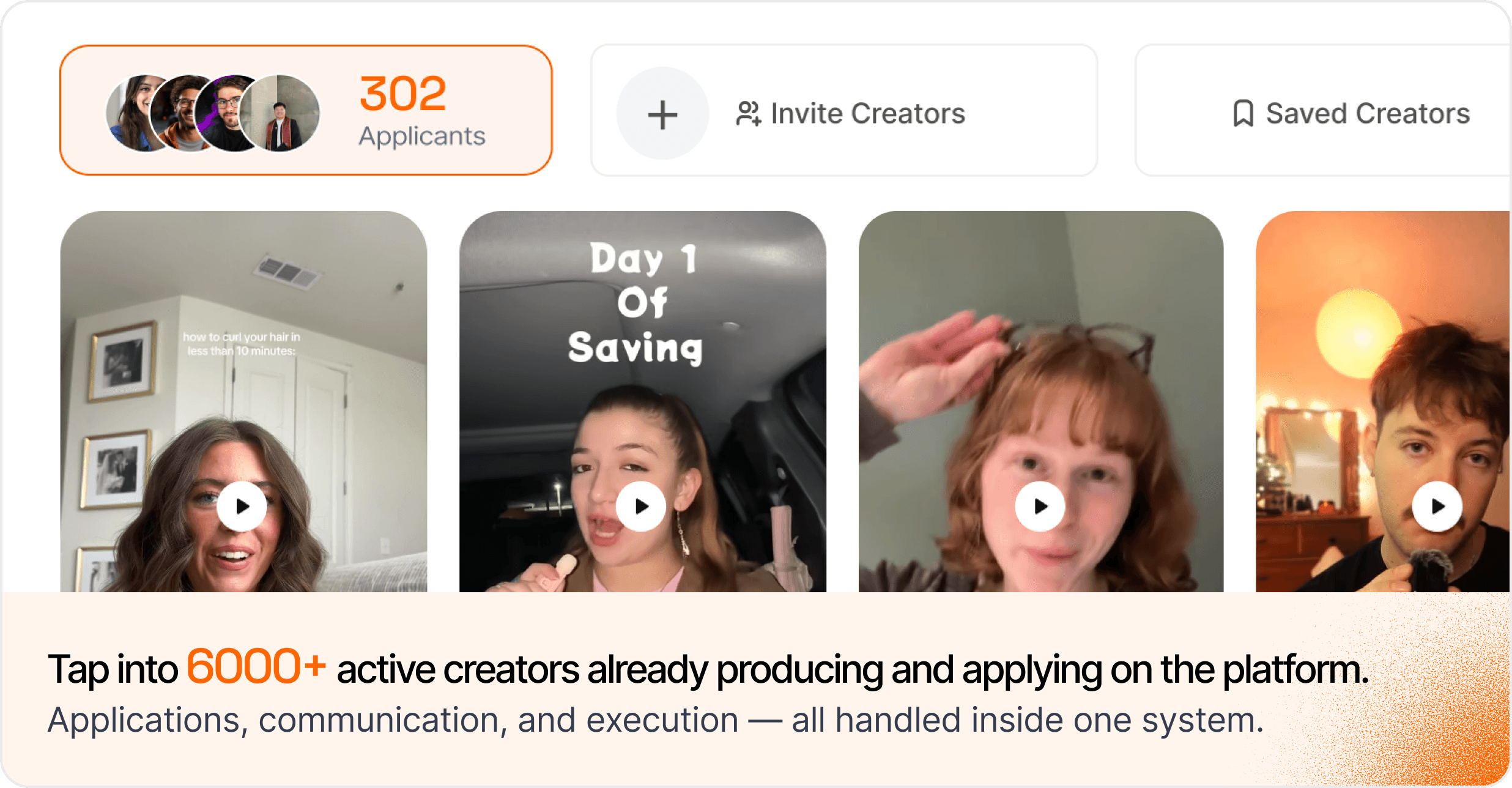 Creator pipeline dashboard preview