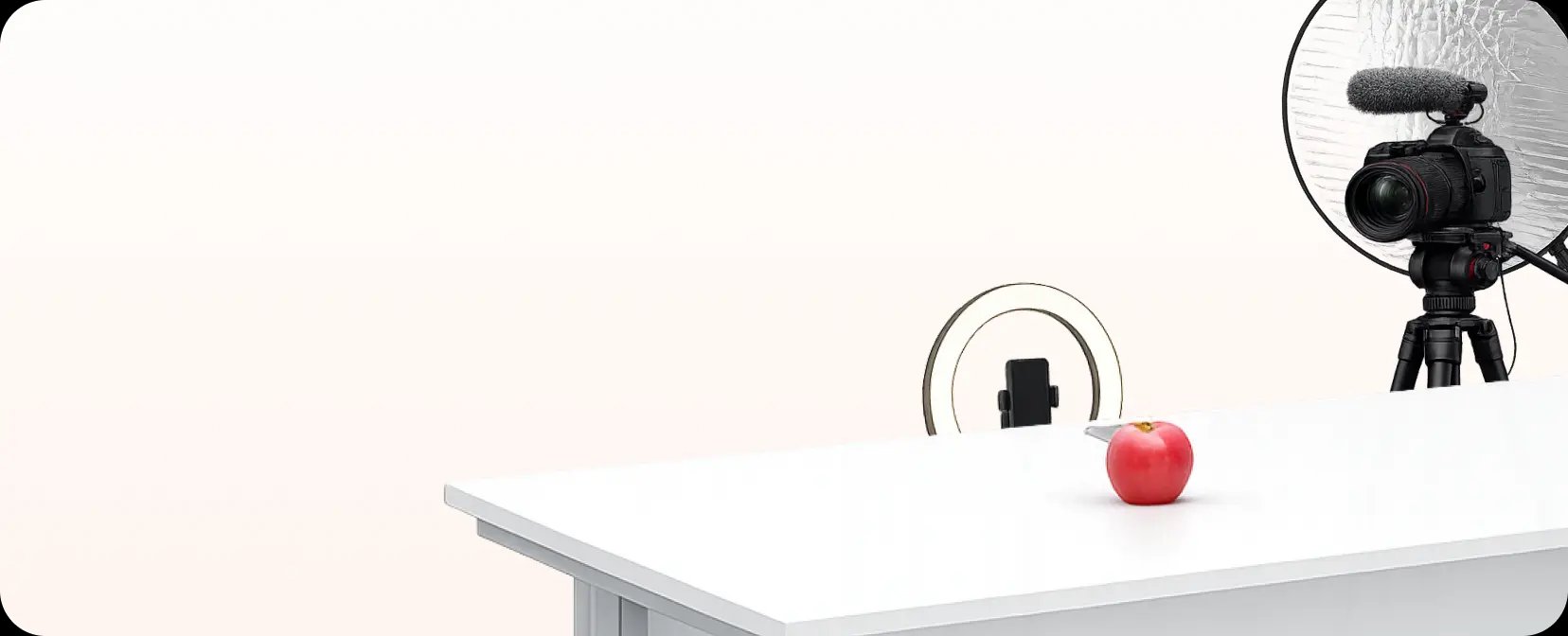 Studio shoot setup